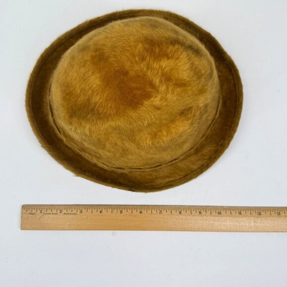 Vintage Golden Coach by Dobbs Fur Felt Fedora Camel Gold Size 7 1/8 - Picture 6 of 11